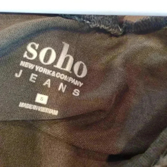 Soho Jeans New York And Company Womens Small Dark Green Short Sleeve Top - Picture 5 of 5